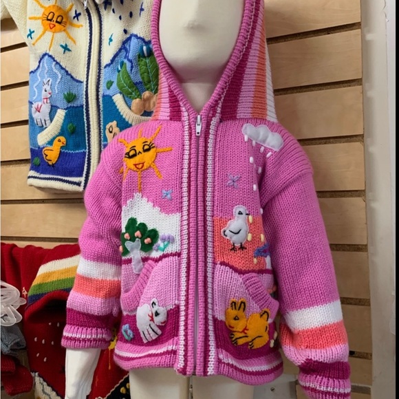 Alpaca sweater LAST 2! Purple or pink - Picture 2 of 2